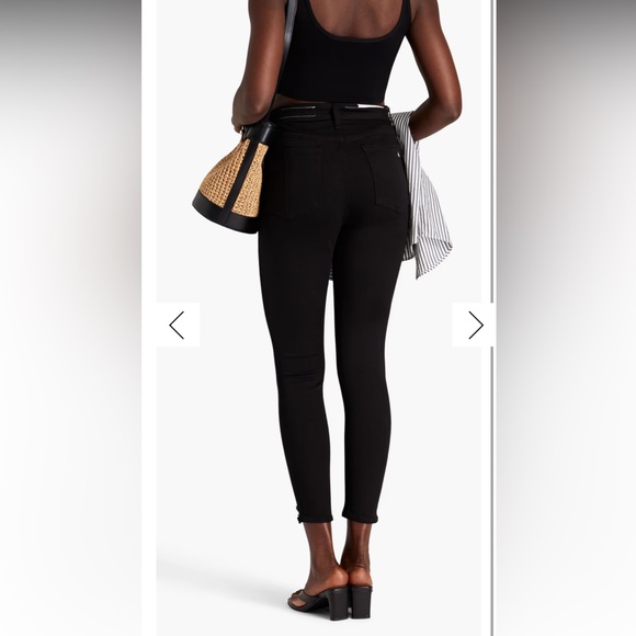 Rag & Bone Nina High Rise Ankle Skinny Black - Picture 6 of 7